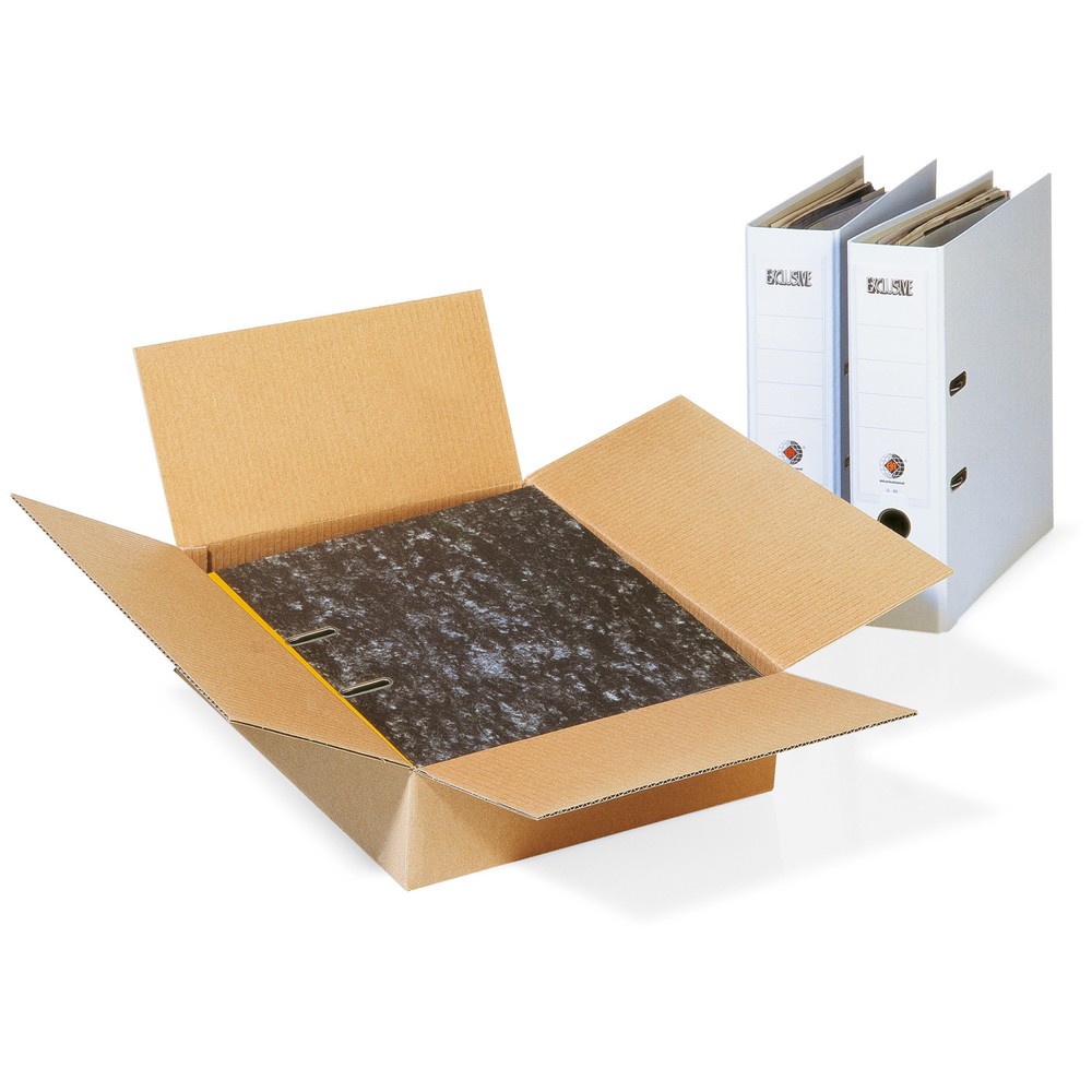 Image of  Platzsparende Lagerung durch flachliegende AnlieferungWellpapp-Faltkarton 1-wellig, 350 x 300 x 50 mm, braun, Qual. 1.30 B Wellpapp-Faltkarton 1-wellig, 350 x 300 x 50 mm, braun, Qual. 1.30 B