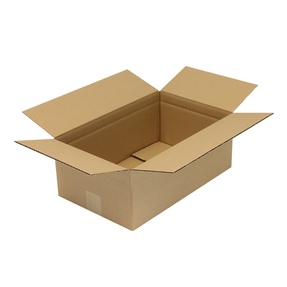 Image of  Individuelle Bedruckung - auch mehrfarbig - möglichWellpapp-Faltkarton 1-wellig, 400 x 250 x 150 mm, Qualität 1.30 C, braun Wellpapp-Faltkarton 1-wellig, 400 x 250 x 150 mm, Qualität 1.30 C, braun