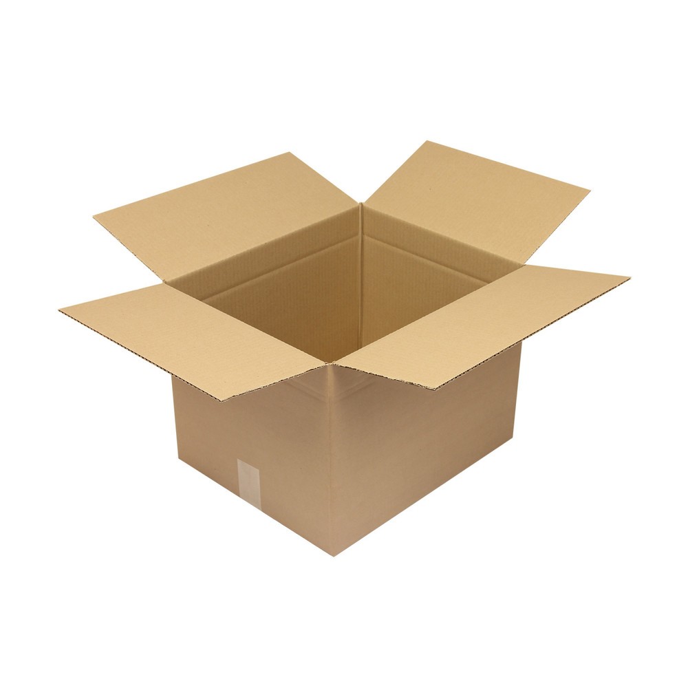 Image of  Individuelle Bedruckung - auch mehrfarbig - möglichWellpapp-Faltkarton 1-wellig, 430 x 350 x 315 mm, Qualität 1.30 C, braun Wellpapp-Faltkarton 1-wellig, 430 x 350 x 315 mm, Qualität 1.30 C, braun