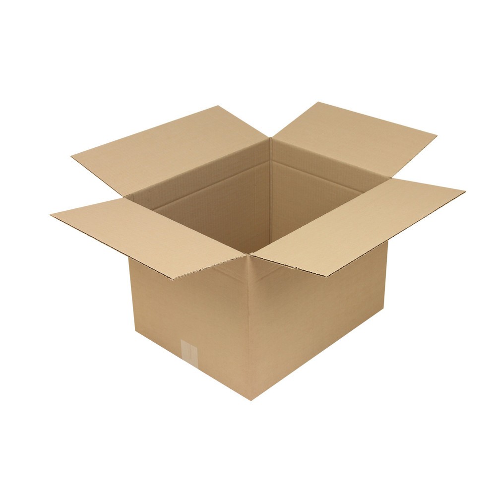 Image of  Individuelle Bedruckung - auch mehrfarbig - möglichWellpapp-Faltkarton 1-wellig, 440 x 345 x 320 mm, Qualität 1.30 C, braun Wellpapp-Faltkarton 1-wellig, 440 x 345 x 320 mm, Qualität 1.30 C, braun