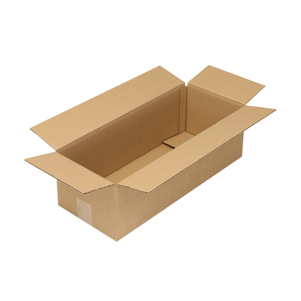 Image of  Individuelle Bedruckung - auch mehrfarbig - möglichWellpapp-Faltkarton, 1-wellig, 500x200x150mm (L x B x H), Qualität 1.30C, braun Wellpapp-Faltkarton, 1-wellig, 500x200x150mm (L x B x H), Qualität 1.30C, braun