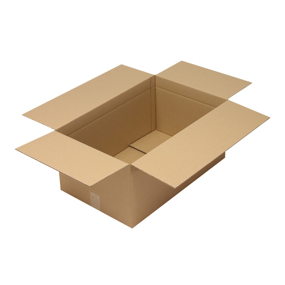 Image of  Individuelle Bedruckung - auch mehrfarbig - möglichWellpapp-Faltkarton 1-wellig, 610 x 380 x 280 mm, Qualität 1.30 C, braun Wellpapp-Faltkarton 1-wellig, 610 x 380 x 280 mm, Qualität 1.30 C, braun