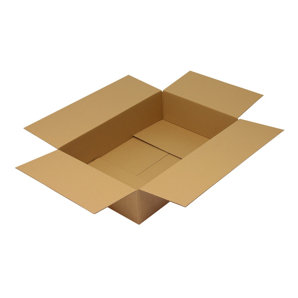 Image of  Individuelle Bedruckung - auch mehrfarbig - möglichWellpapp-Faltkarton, 1-wellig, 700x450x160 mm (L x B x H), Qualität 1.30, braun Wellpapp-Faltkarton, 1-wellig, 700x450x160 mm (L x B x H), Qualität 1.30, braun