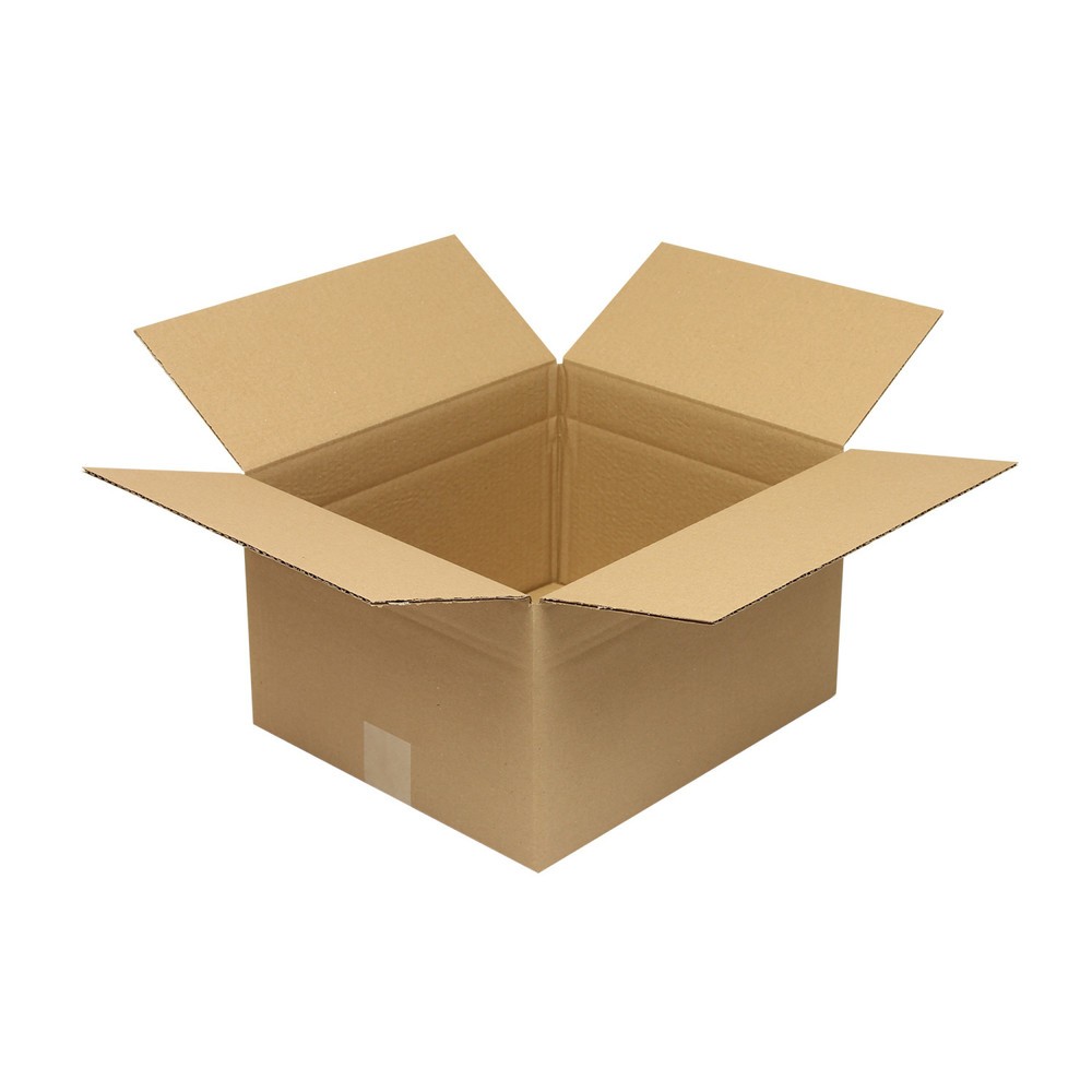 Image of  Individuelle Bedruckung - auch mehrfarbig - möglichWellpapp-Faltkarton 1-wellig, Innenmass 350 x 300 x 200 mm, Qual. 1.20 B, braun Wellpapp-Faltkarton 1-wellig, Innenmass 350 x 300 x 200 mm, Qual. 1.20 B, braun