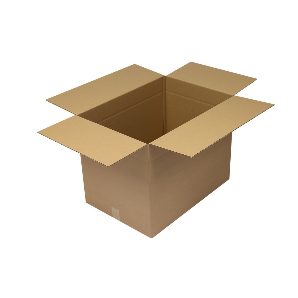 Image of  Individuelle Bedruckung - auch mehrfarbig - möglichWellpapp-Faltkarton 1-wellig, Innenmass 650 x 450 x 500, Qualität 1.30, braun Wellpapp-Faltkarton 1-wellig, Innenmass 650 x 450 x 500, Qualität 1.30, braun