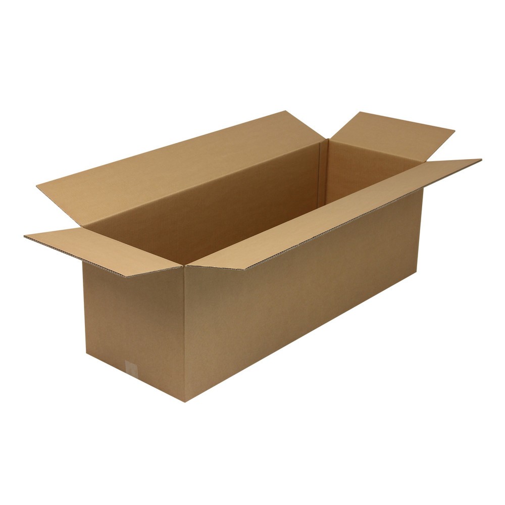 Image of  Individuelle Bedruckung - auch mehrfarbig - möglichWellpapp-Faltkarton 2-wellig, 1200 x 400 x 400 mm, Qualität 2.70 BC, braun Wellpapp-Faltkarton 2-wellig, 1200 x 400 x 400 mm, Qualität 2.70 BC, braun