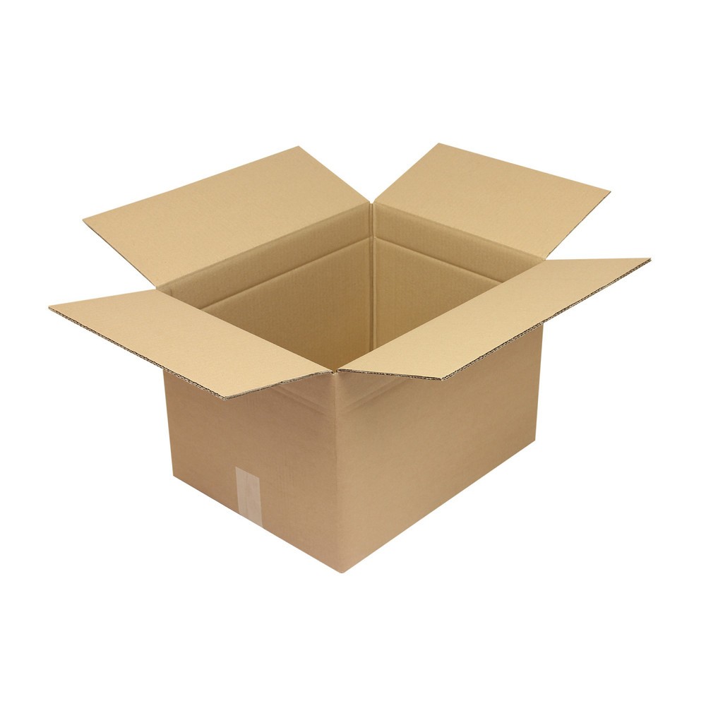 Image of  Individuelle Bedruckung - auch mehrfarbig - möglichWellpapp-Faltkarton 2-wellig, 450 x 350 x 300 mm, Qualität 2.30 BC, braun Wellpapp-Faltkarton 2-wellig, 450 x 350 x 300 mm, Qualität 2.30 BC, braun