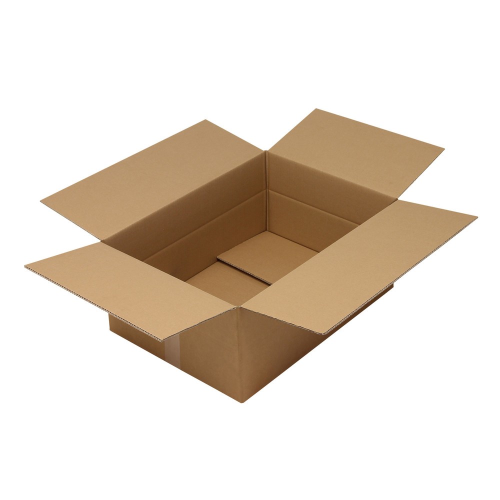 Image of  Individuelle Bedruckung - auch mehrfarbig - möglichWellpapp-Faltkarton 2-wellig, 610 x 430 x 250 mm, Qualität 2.30 BC, braun Wellpapp-Faltkarton 2-wellig, 610 x 430 x 250 mm, Qualität 2.30 BC, braun