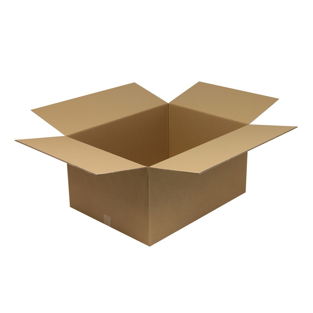 Image of  Individuelle Bedruckung - auch mehrfarbig - möglichWellpapp-Faltkarton 2-wellig, 800 x 600 x 400 mm, Qualität 2.50, braun Wellpapp-Faltkarton 2-wellig, 800 x 600 x 400 mm, Qualität 2.50, braun