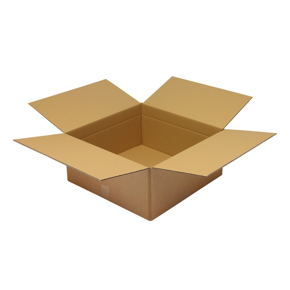 Image of  Individuelle Bedruckung - auch mehrfarbig - möglichWellpapp-Faltkarton 2-wellig, Innenmass 550 x 550 x 250 mm, Qual. 2.30 BC, braun Wellpapp-Faltkarton 2-wellig, Innenmass 550 x 550 x 250 mm, Qual. 2.30 BC, braun