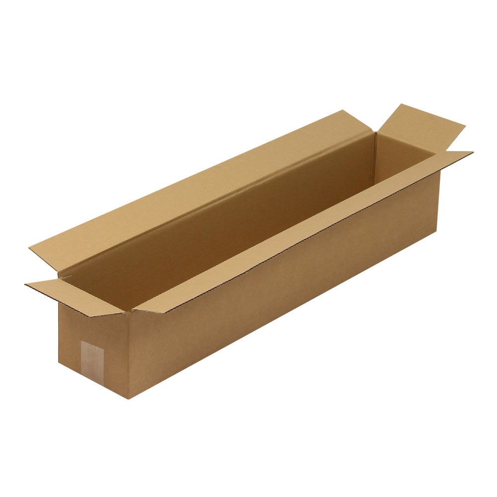 Image of  Individuelle Bedruckung - auch mehrfarbig - möglichWellpapp-Faltkarton lang 1-wellig, 800 x 150 x 150 mm Wellpapp-Faltkarton lang 1-wellig, 800 x 150 x 150 mm