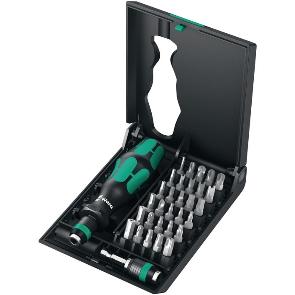 Image of  Antrieb: 1/4″WERA Bitsortiment KK 71 Security 32-tlg.f.Sicherungsschrauben WERA Bitsortiment KK 71 Security 32-tlg.f.Sicherungsschrauben