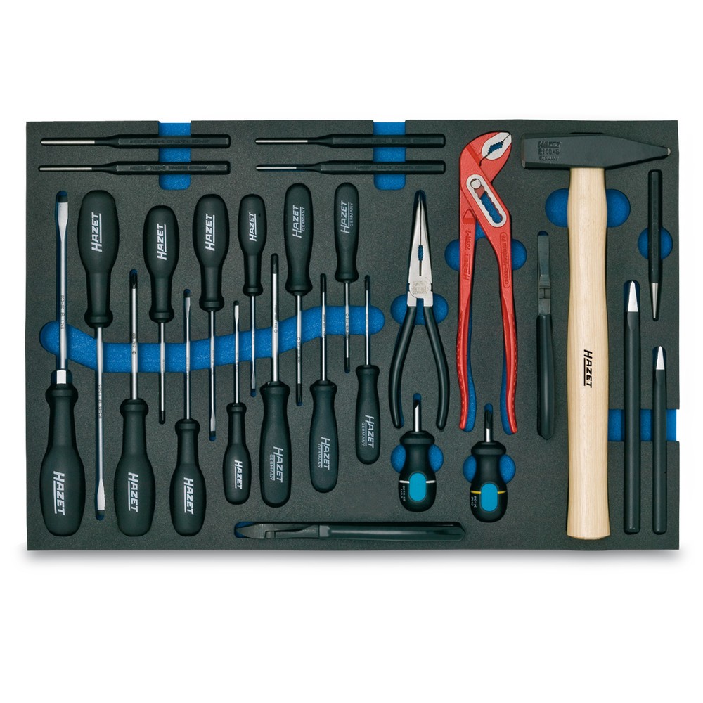Image of  Safety-Insert-System zur fachgerechten LagerungWerkzeug-Sortiment HAZET®, 27-teilig Werkzeug-Sortiment HAZET®, 27-teilig
