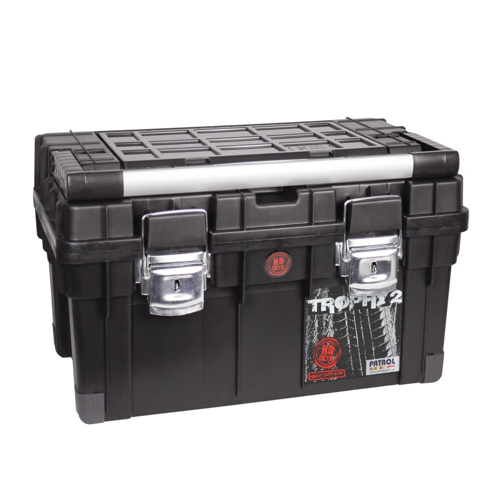 Image of  Deckel als Mini-Werkzeugtisch verwendbarWerkzeugkoffer/Werkzeugkasten HD Trophy 2, HxBxT 355 x 350 x 600 mm Werkzeugkoffer/Werkzeugkasten HD Trophy 2, HxBxT 355 x 350 x 600 mm