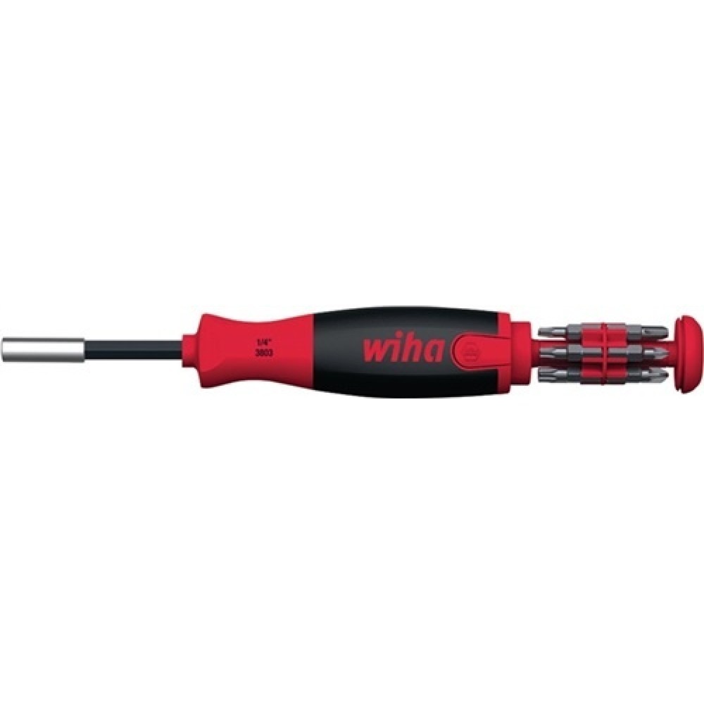 Image of  geeignet für: Bits 6,3 mm (1/4 ") DIN ISO 1173-C 6,3Magazin-Bithalter 13 tlg. Schlitz/PH/PZD/TX 6KT Bits 25 mm lang Halter m.Magnet Magazin-Bithalter 13 tlg. Schlitz/PH/PZD/TX 6KT Bits 25 mm lang Halter m.Magnet