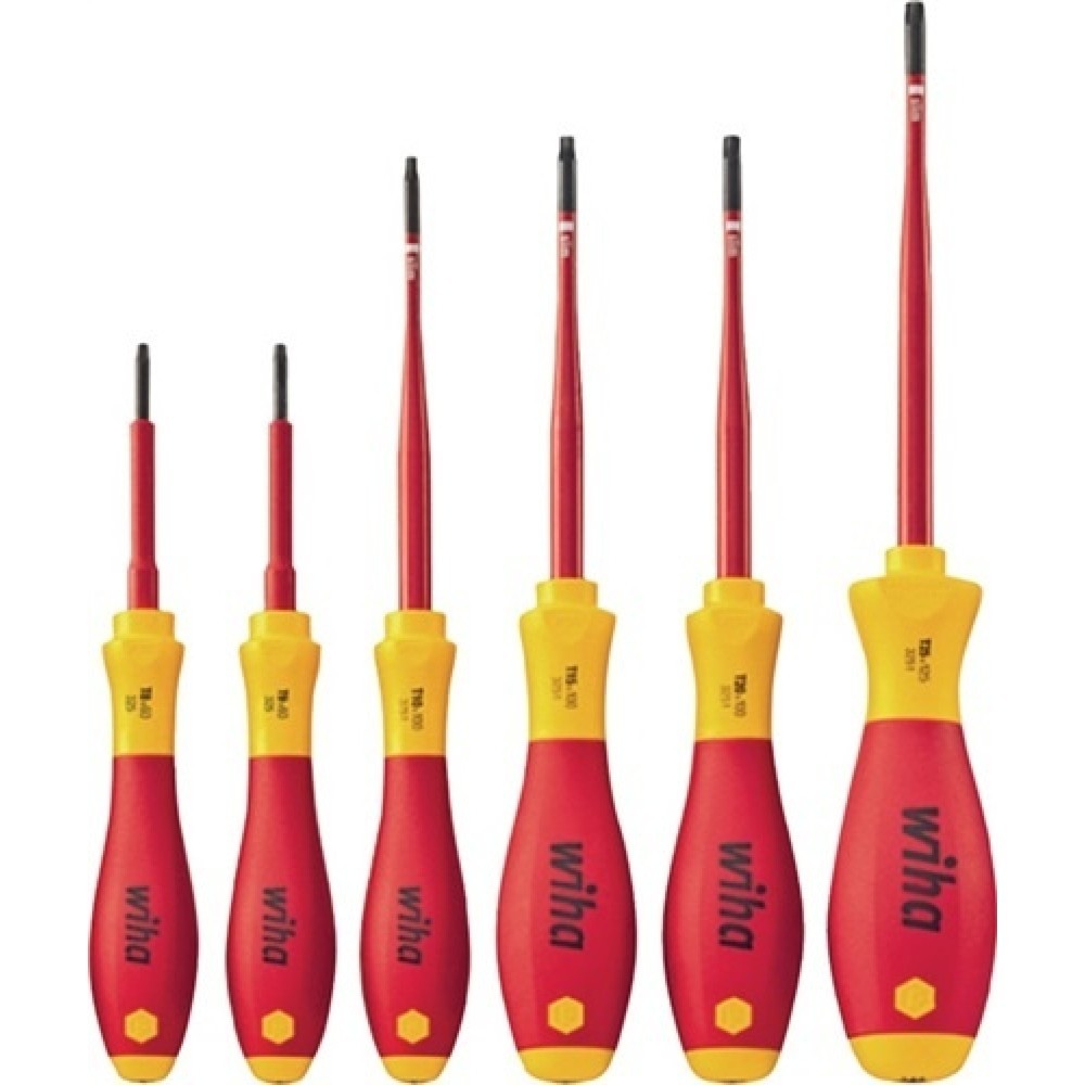 Image of  Verpackung: KartonSchraubendrehersatz 6tlg. VDE TX Gr.8/9/10/15/20/25 brün. Rundkl. Schraubendrehersatz 6tlg. VDE TX Gr.8/9/10/15/20/25 brün. Rundkl.