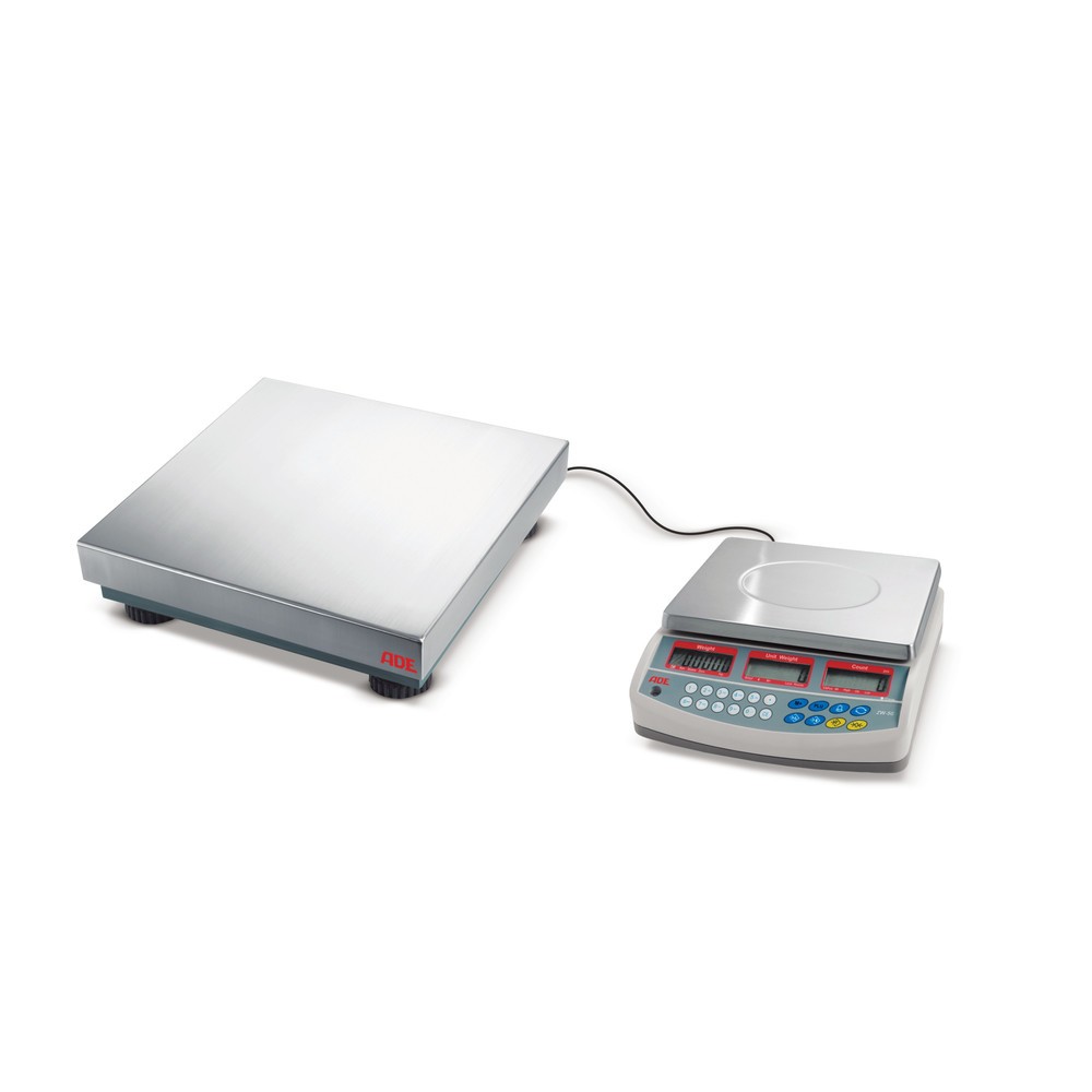Image of Das Zählsystem ADE: Robust und messgenau Bei Inventur und Laborarbeiten erleichtern Ihnen diese kombinierten Digitalwaagen exakte Messungen von Kleinteilen und Waren. Erhöhen Sie mithilfe des Zählsystems die Arbeitsgeschwindigkeit im Unternehmen. Eine 10e