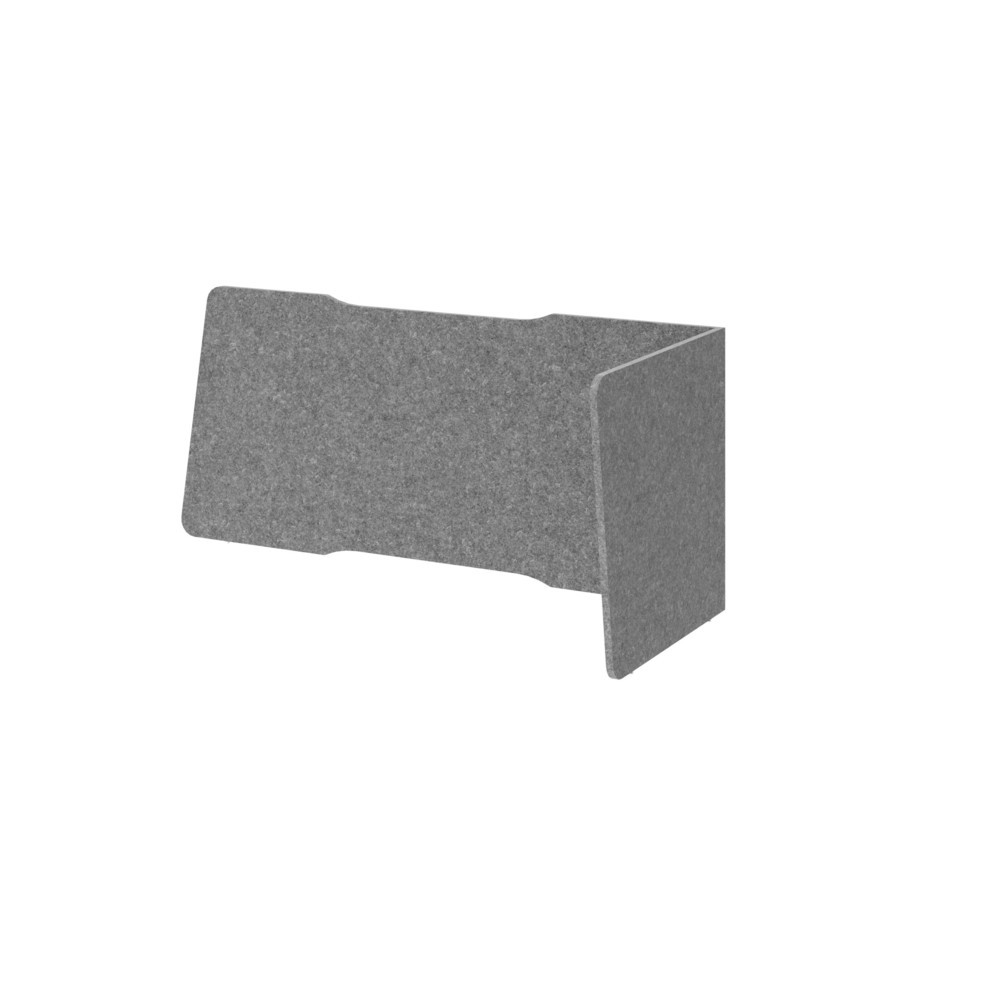 Illustration du produit: Cloisonnement acoustique Hammerbacher, 2 côtés, enfiché, 143,5 x 65