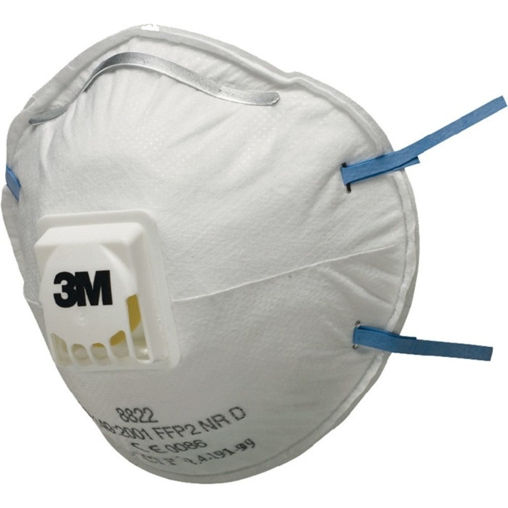 Produktabbildung: 3M™ Atemschutzmaske 8822, mit Ausatemventil, FFP2 / V NR D, 10St./KT