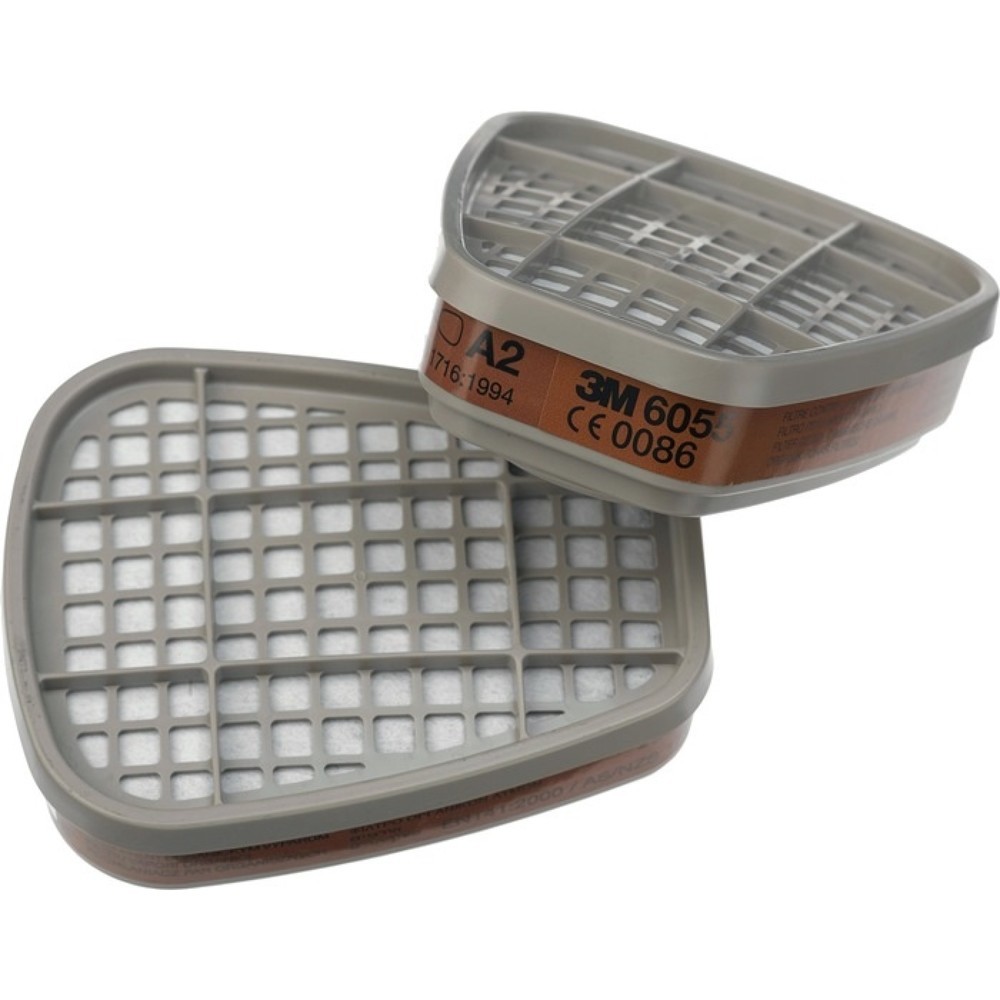 Illustration du produit: 3M™ Gasfilter 6055 EN143:2000 A2 f.Ser.6000