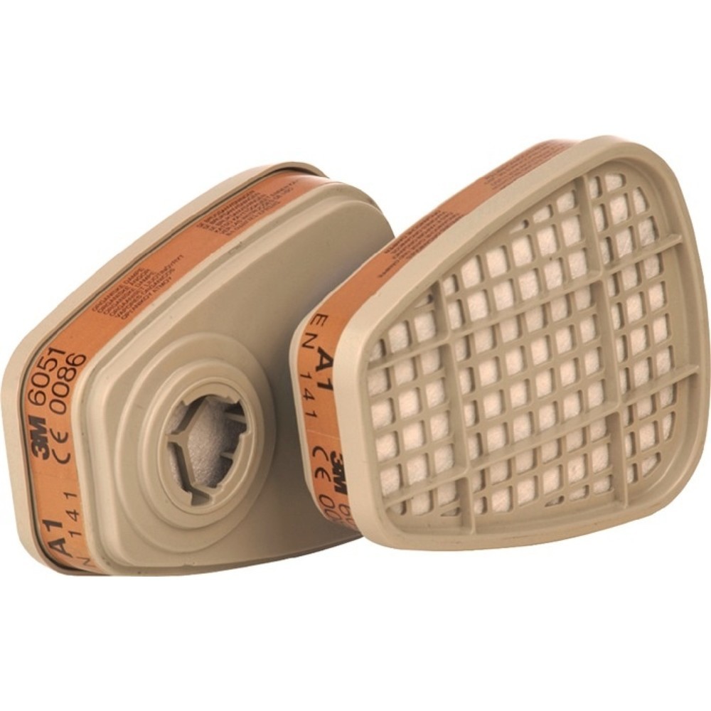 Produktabbildung: 3M™ Gasfilter 6051 EN143:2000 A1 f.Ser.6000