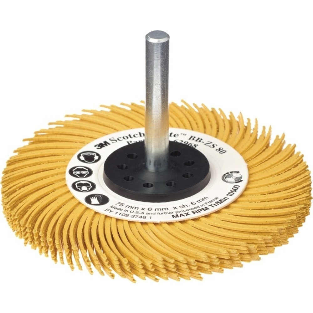 Produktabbildung Nr. 3: 3M™ Radialbürstenscheibe RB-ZB Typ C, blau, Ø 75 mm Körnung 400, 20000 min-¹