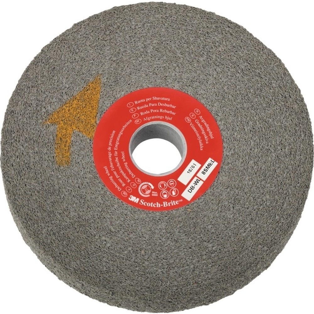 Illustration du produit: 3M™ Schleifbockentgratungsscheibe DB-WL, Ø152xB25,4x25,4mm 9 superfine, Faservlies