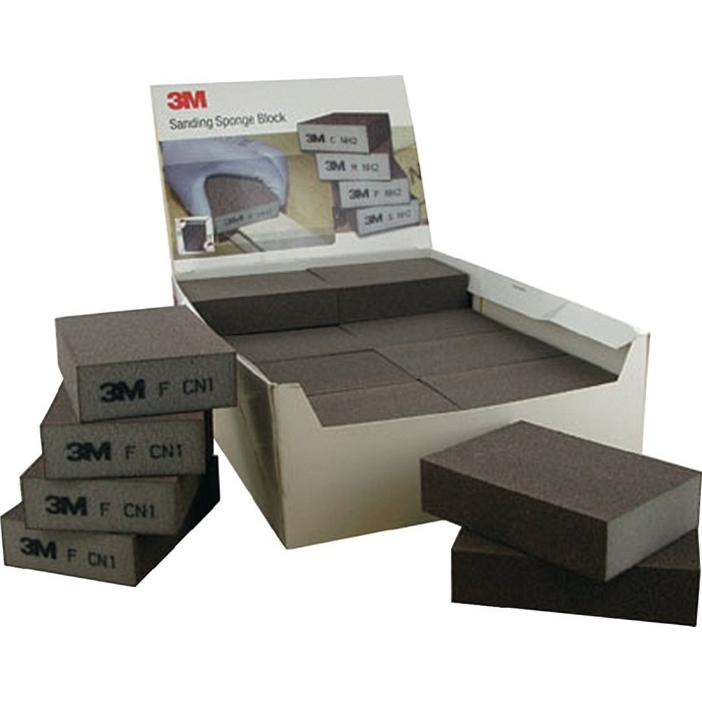 Produktabbildung: 3M™ Schleifschwamm HI-FL L100xB68mm fine soft/vierseitig besch