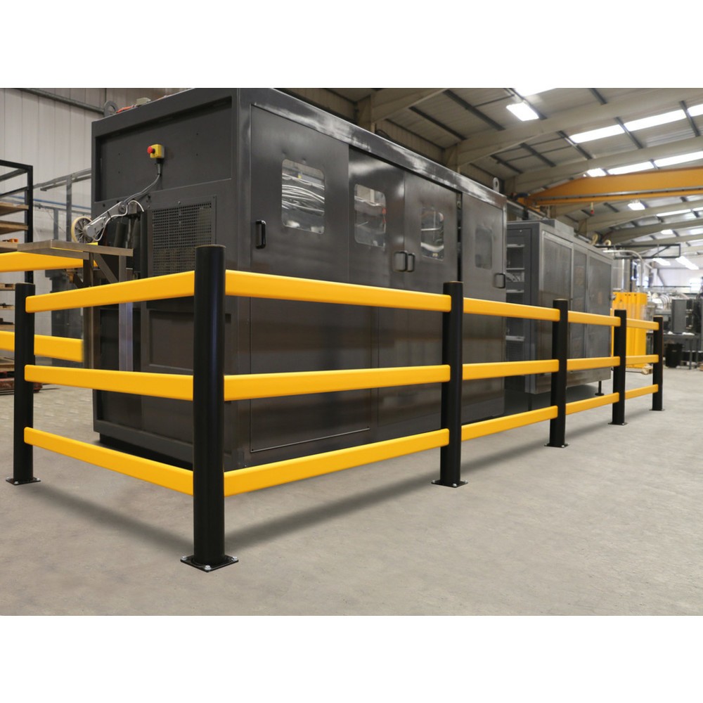 Produktabbildung Nr. 3: A-SAFE Holmsatz für Rammschutzgeländer eFlex als Fusswegtrennung aus MEMAPLEX®, Innen- und Aussenbereich, HxB , 3 x 500 mm Länge
