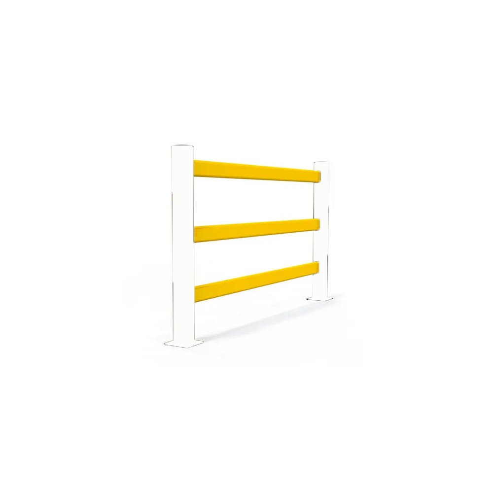 Illustration du produit: A-SAFE Jeu de longerons pour rambarde de protection contre les chocs eFlex utilisée comme séparation de voies piétonnes en MEMAPLEX®, pour l’intérieur et l’extérieur, Hxl, 3 x 500 mm de longueur