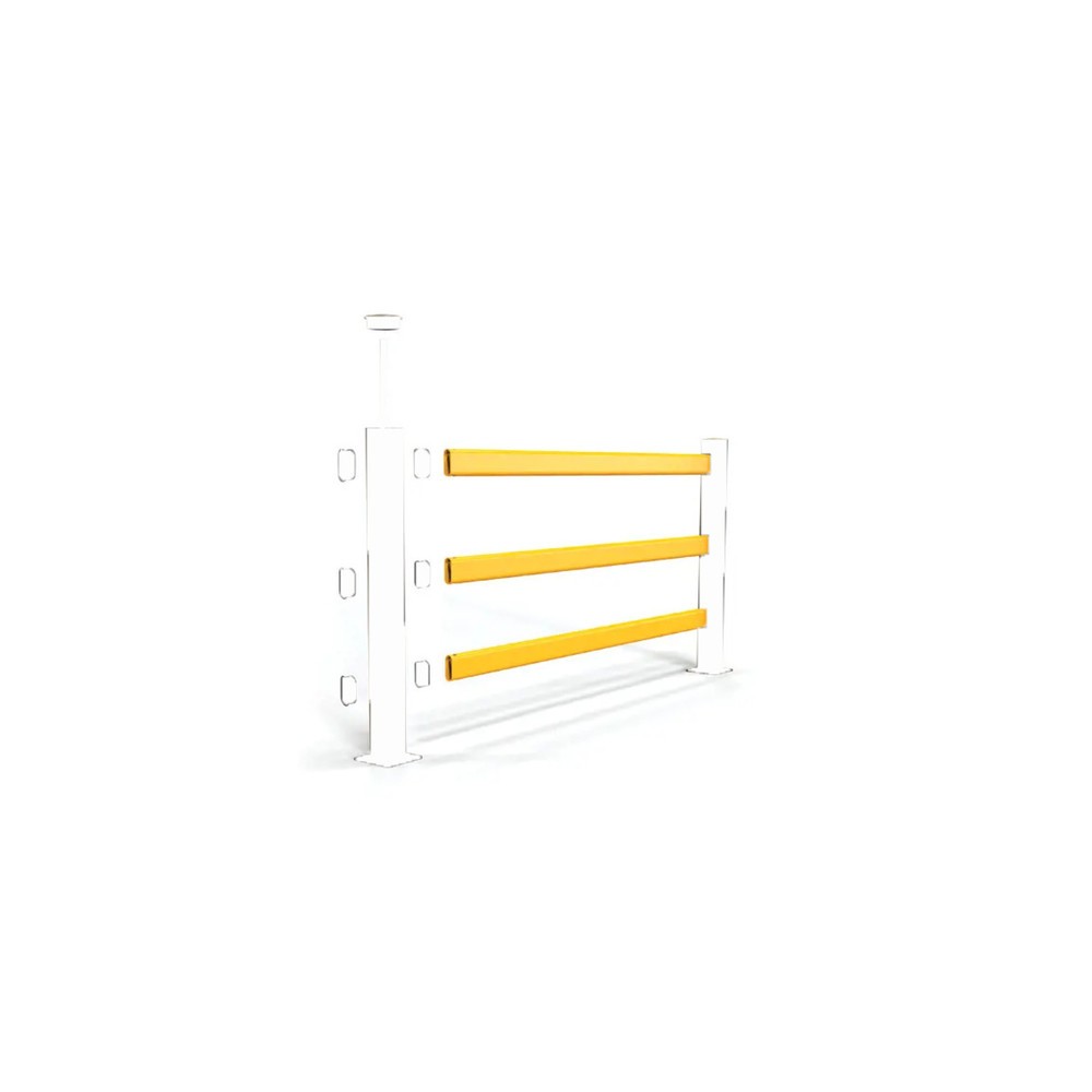 Produktabbildung Nr. 4: A-SAFE Jeu de longerons pour rambarde de protection contre les chocs eFlex utilisée comme séparation de voies piétonnes en MEMAPLEX®, pour l’intérieur et l’extérieur, Hxl, 3 x 1 000 mm de longueur