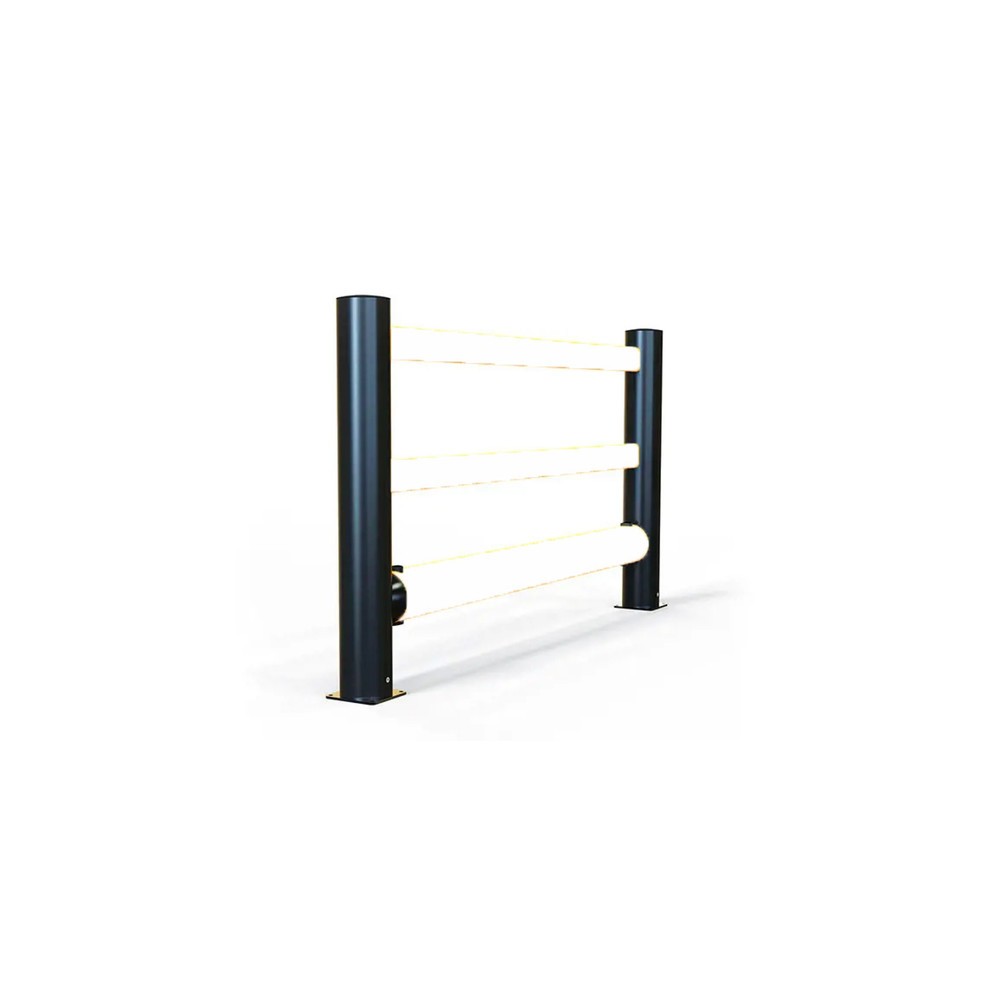 Produktabbildung: A-SAFE Endpfosten für Rammschutzgeländer eFlex+ aus MEMAPLEX®, Innen- und Aussenbereich, HxB , HxT 456 x 180 mm