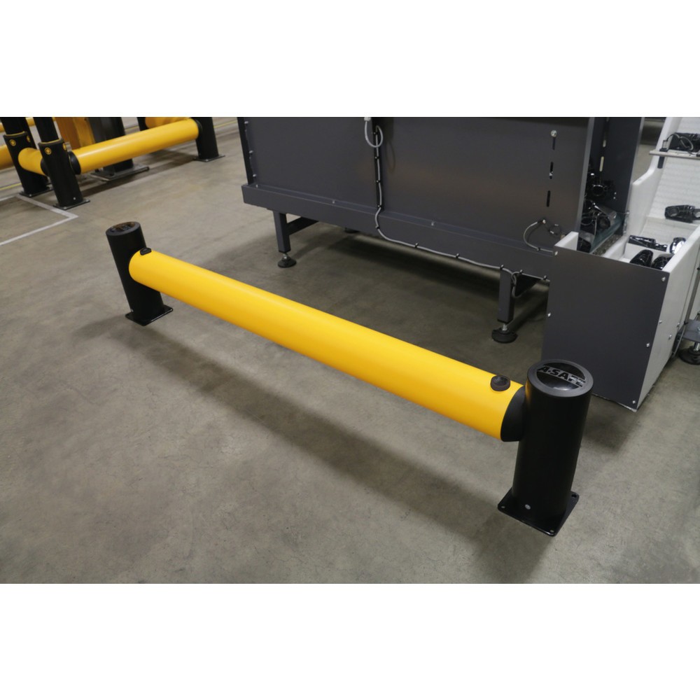 Produktabbildung Nr. 2: A-SAFE Poteau d’extrémité pour rambarde de protection contre les chocs eFlex utilisée comme barrière de circulation en MEMAPLEX®, pour l’intérieur et l’extérieur, Hxl