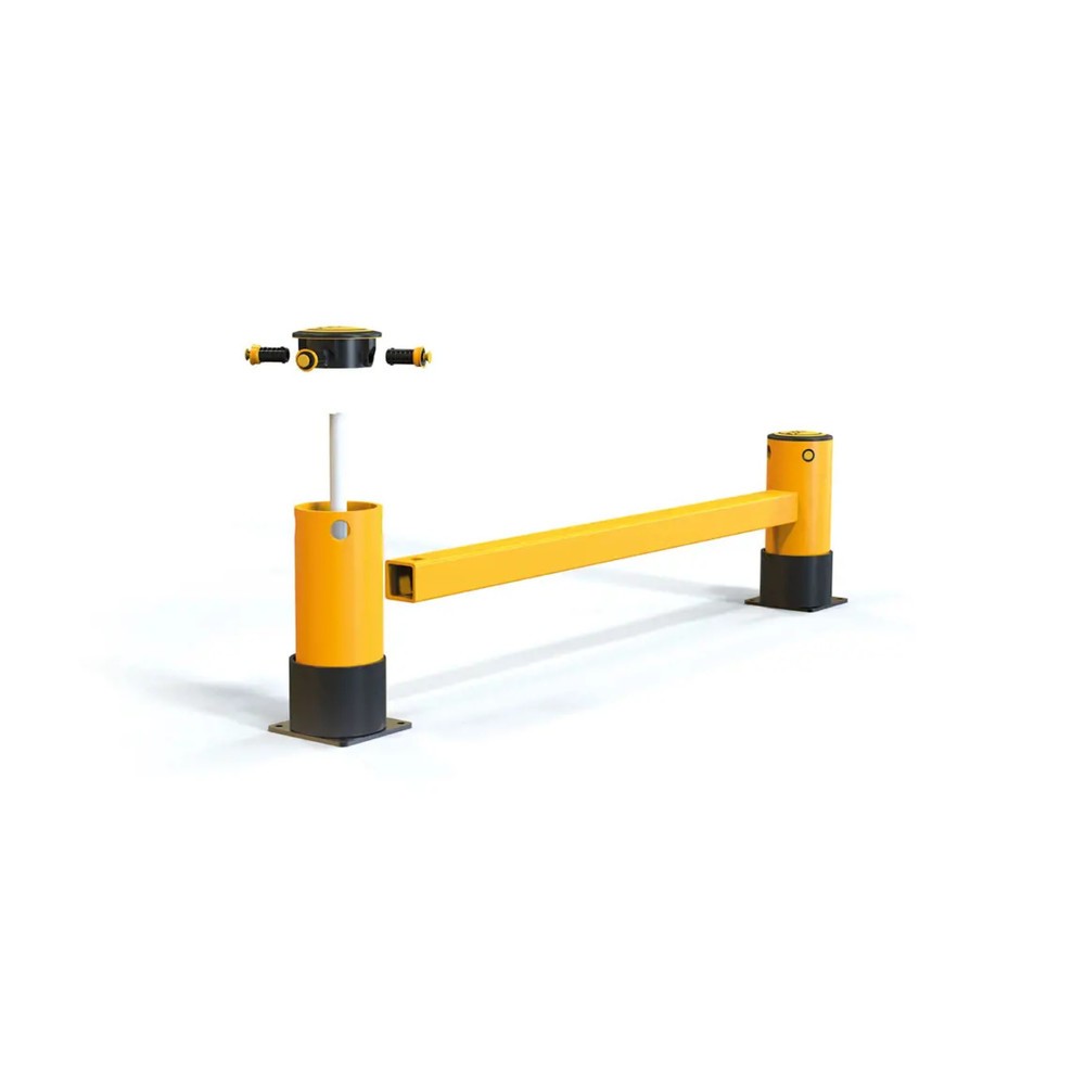 Produktabbildung Nr. 2: Protection d'extrémité de rayonnage A-SAFE en MEMAPLEX®, simple - longueur 1 200 mm