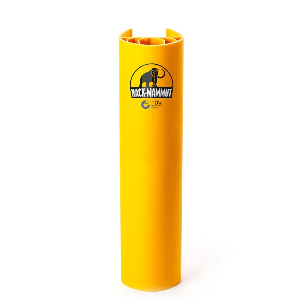 Produktabbildung: A.M.P.E.R.E. Anfahrschutz für Regale Rack Mammut®, aus Kunststoff, verkehrsgelb, Modell M, Innenmass HxB 600 x 90-110 mm