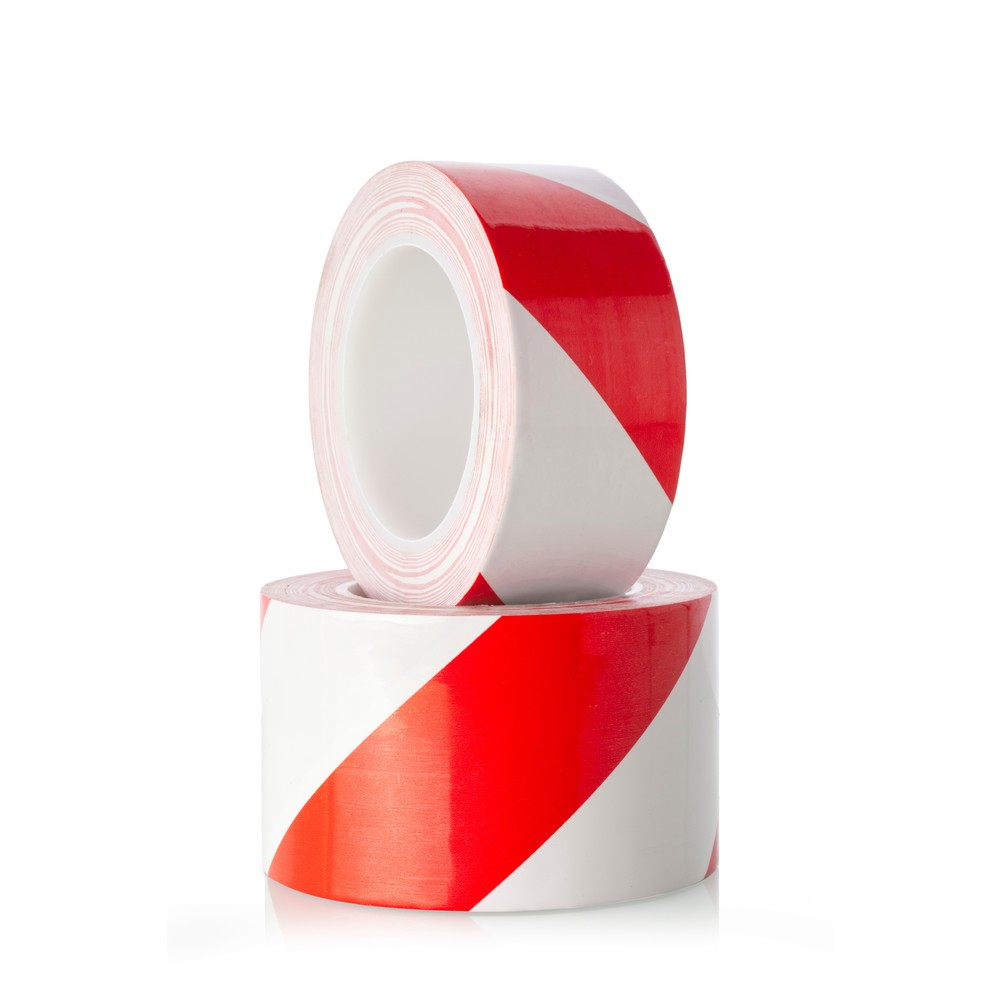 Produktabbildung Nr. 4: A.M.P.E.R.E. Bodenmarkierungsband Traffic Tape Extra, Stärke 0,2 mm, Breite 50 mm, Länge 30 m, rot/weiss