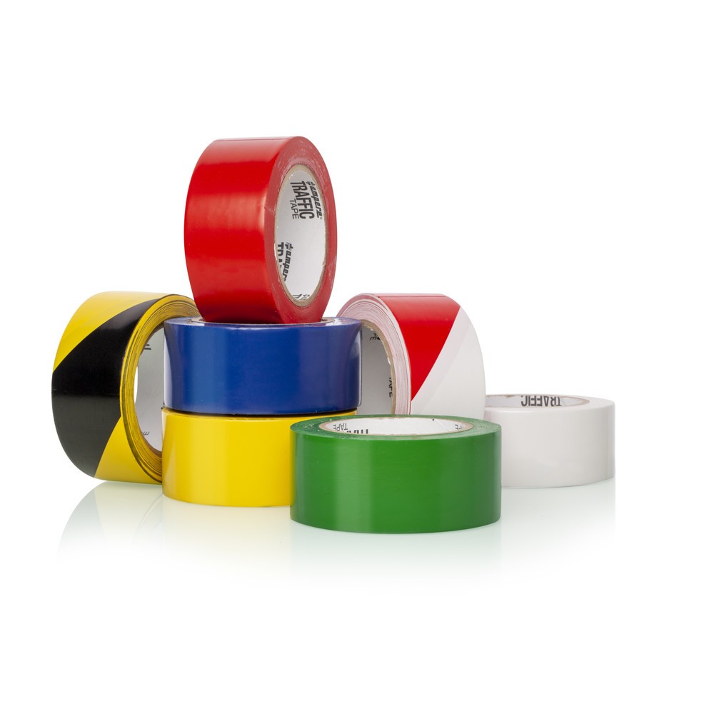 Produktabbildung Nr. 5: A.M.P.E.R.E. Bodenmarkierungsband Traffic Tape Standard, Breite 50 mm, Stärke 0,15 mm, Länge 33 m, blau