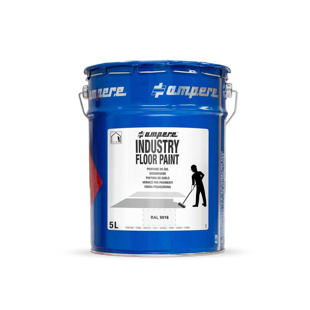 Produktabbildung Nr. 1: A.M.P.E.R.E. Bodenmarkierungsfarbe Traffic Floor Paint, 5 l, weiss