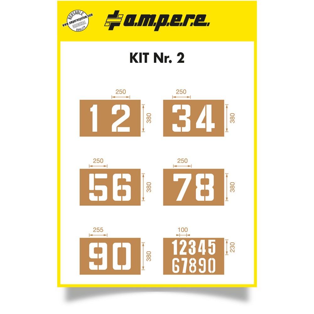 Illustration du produit: A.M.P.E.R.E. Kit de gabarits 2 à 6 gabarits