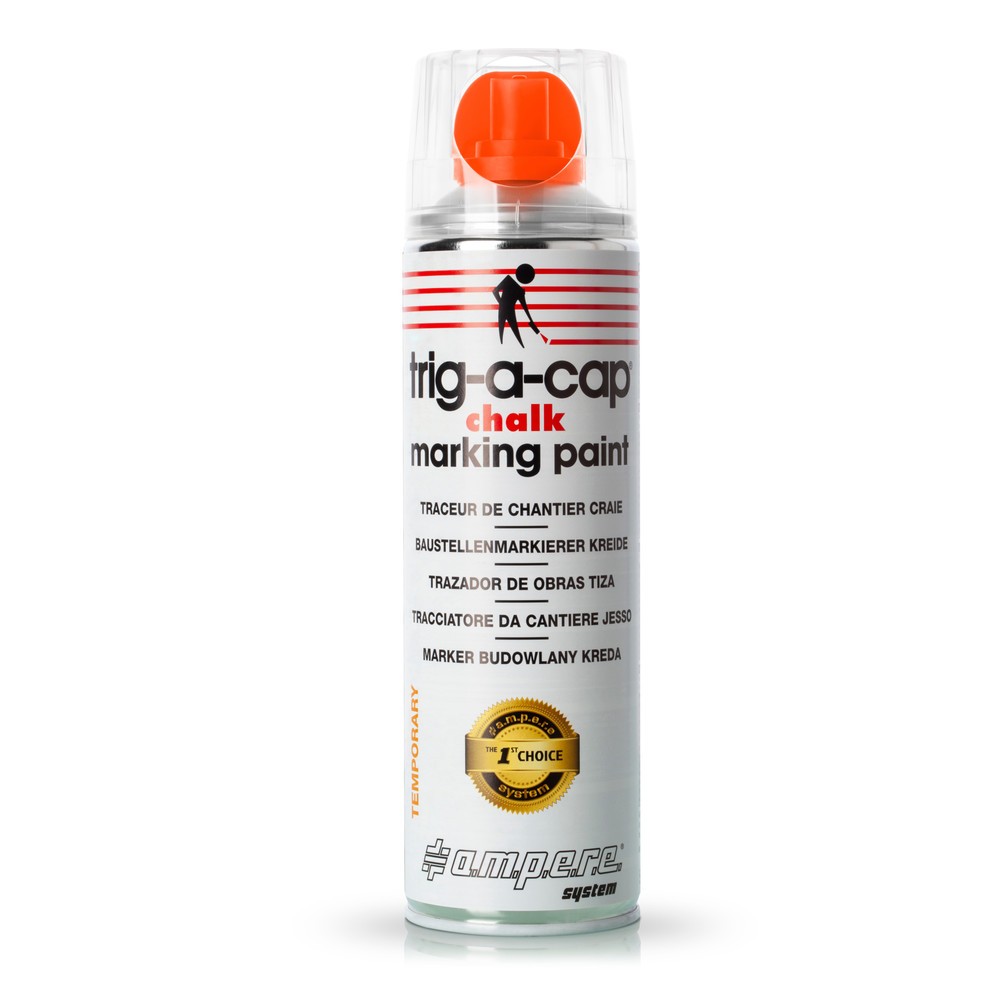 Produktabbildung: A.M.P.E.R.E. Kreidespray trig-a-cap® chalk, 500 ml, 12 Stk/VE, orange