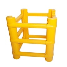 Produktabbildung Nr. 1: A.M.P.E.R.E. Säulen-Anfahrschutz Universal Rack Mammut®, zuschneidbar, Höhe 1.000 mm, für Säulenmaße BxT 200 x 200 mm