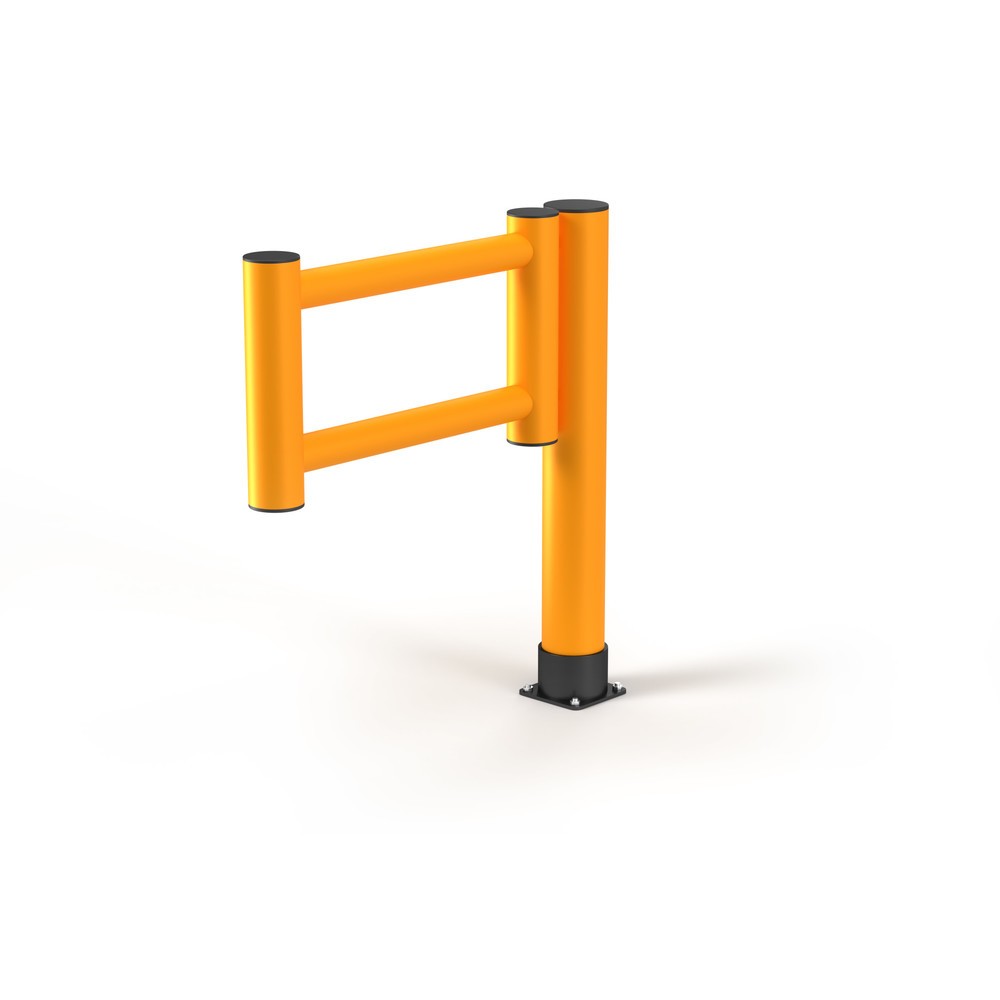 Illustration du produit: A.M.P.E.R.E. Schwingtür Rack Mammut® für Rammschutzgeländer Rack Mammut®, Innen- und Außenbereich Anschlag rechts, HxL 1.100 x 1.000 mm