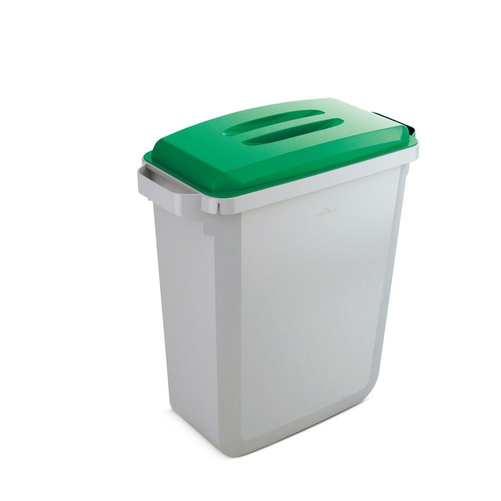 Produktabbildung Nr. 1: Abfall- und Wertstoffbehälter DURABIN 60 Liter, mit Deckel, PP, grau/grün