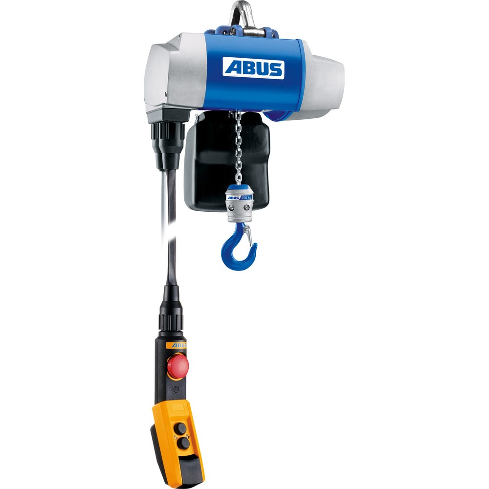 ABUS Elektrokettenzug GM2, stationär, TK 250 kg, 3 m Hakenweg Produktabbildung: ABUS Elektrokettenzug GM2, stationär, TK 250 kg, 3 m Hakenweg