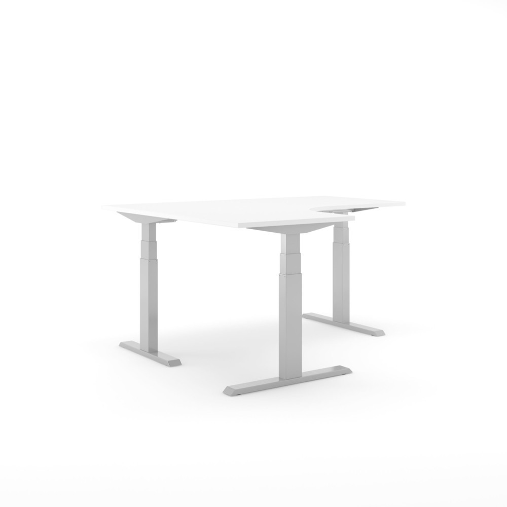 Produktabbildung Nr. 3: Actiforce Bâti de table d’angle Steelforce, réglable en hauteur électriquement, Pro 671 SLS 90°, argent