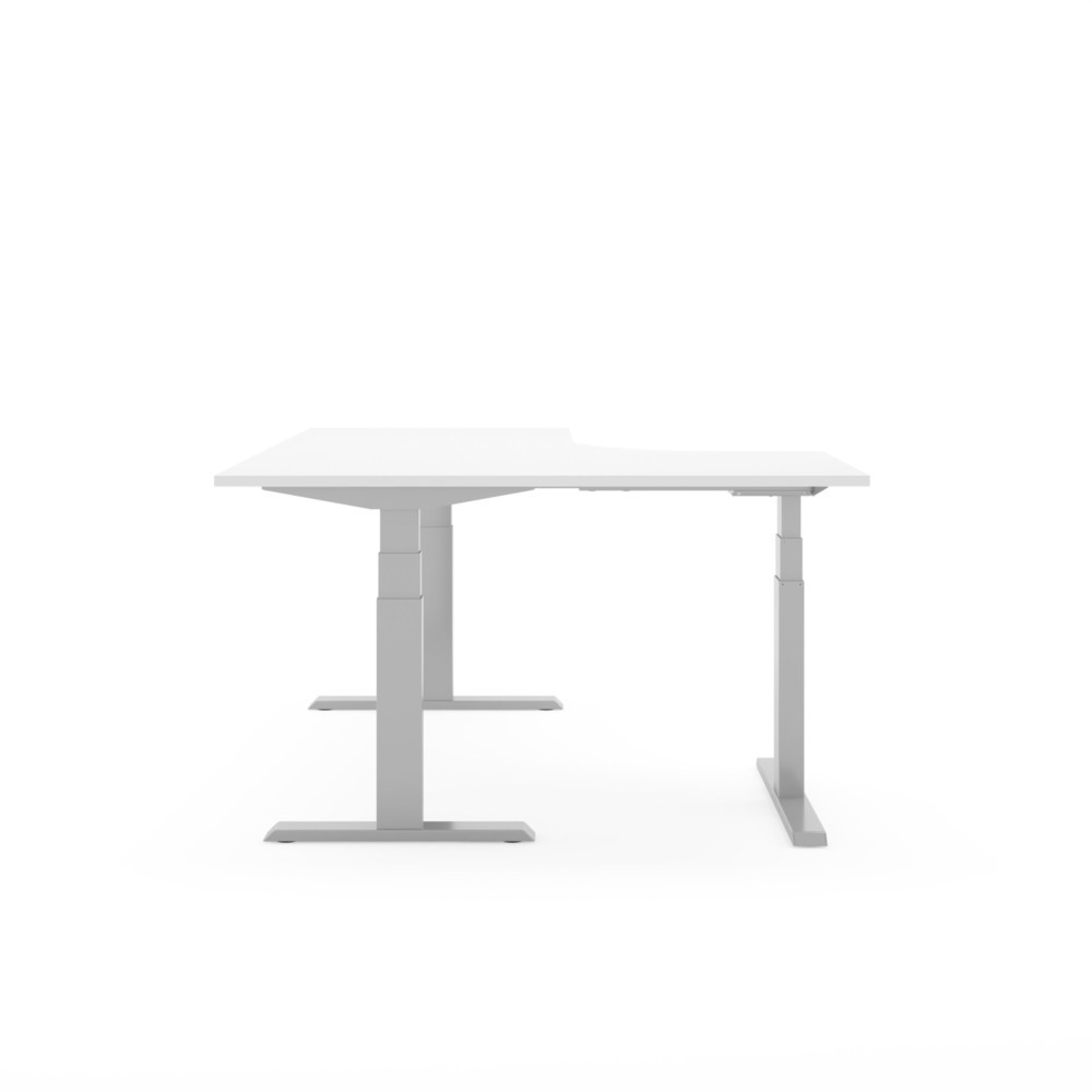 Produktabbildung Nr. 4: Actiforce Bâti de table d’angle Steelforce, réglable en hauteur électriquement, Pro 671 SLS 90°, argent