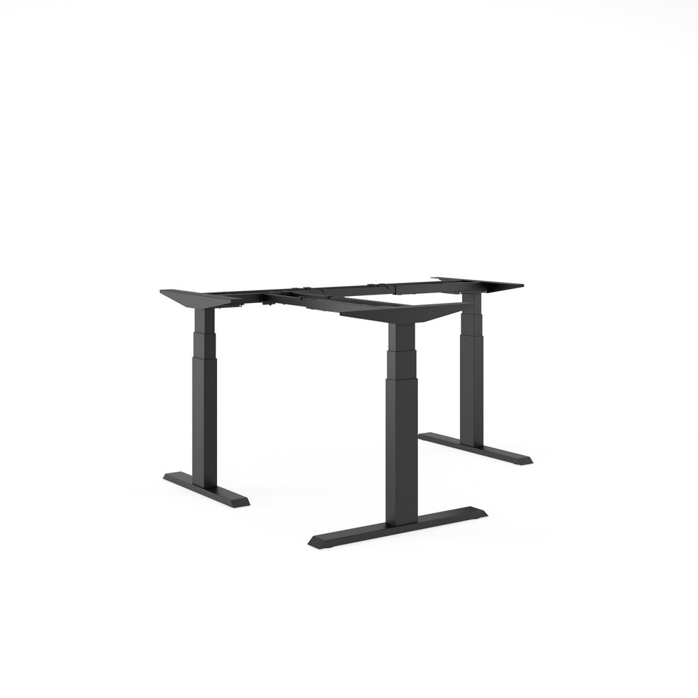 Illustration du produit: Actiforce Bâti de table d’angle Steelforce, réglable en hauteur électriquement, Pro 671 SLS 90°, noir