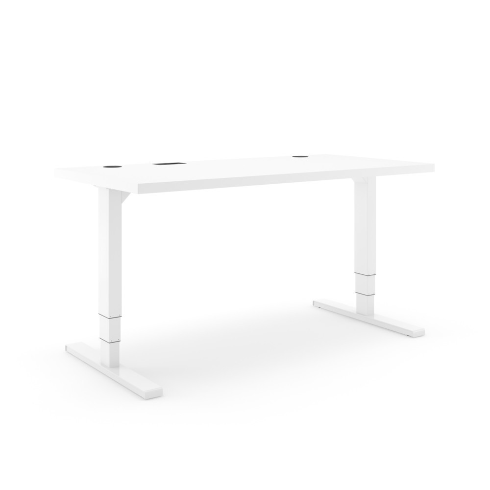 Illustration du produit: Actiforce Bureau Elements Solid 1600, réglable en hauteur électriquement, blanc / blanc