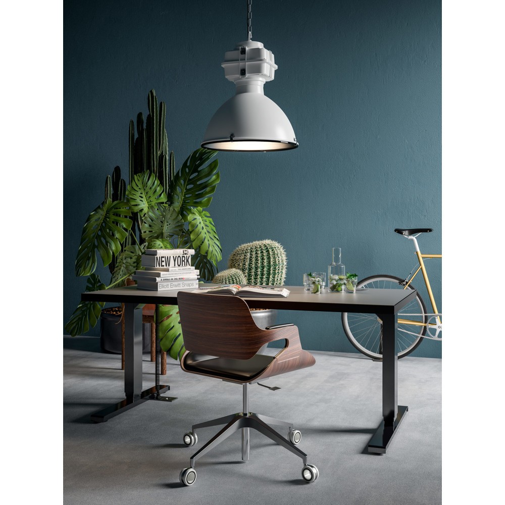 Produktabbildung Nr. 5: Actiforce Elektrisch höhenverstellbarer Schreibtisch Elements Solid 1600, inkl. 2 USB-Anschlüssen, schwarz / silber