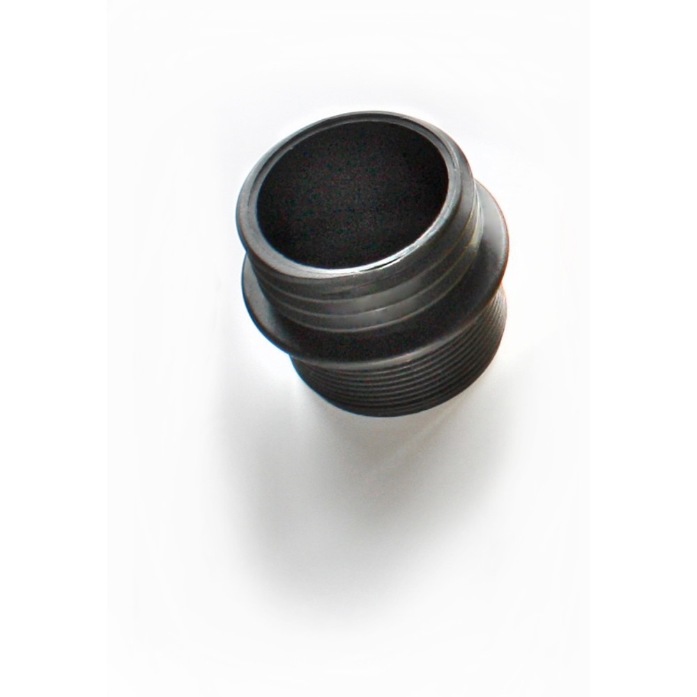 Illustration du produit: Adaptateur de filetage en PE, noir, filetage mâle 2" BSP et filetage mâle DIN 61/31